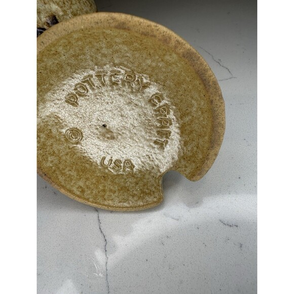 Vintage Pottery Craft USA Honey Pot With Bear Jar Lid And Dipper - Picture 4 of 9